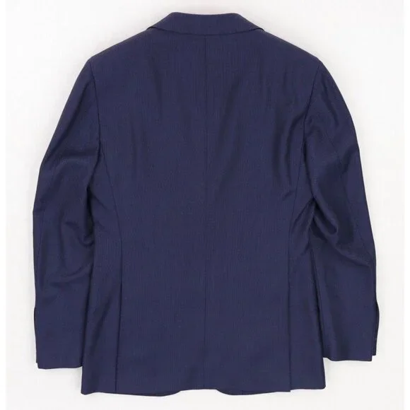 Suitsupply Sienna Ticket Pocket VBC Wool Suit Size 36R Blue Birdseye - Picture 4 of 14